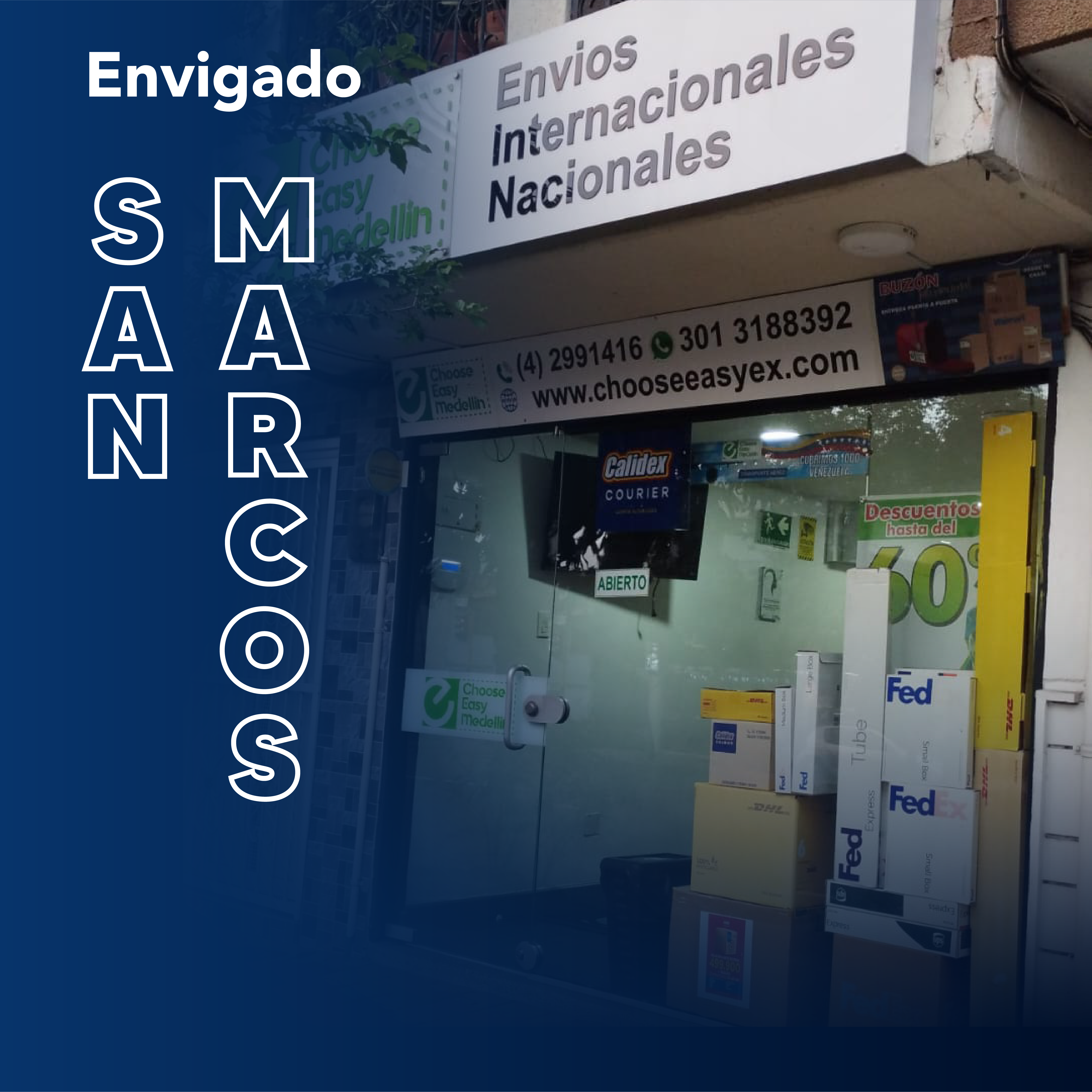 Oficina EasyBox Envigado San Marcos – casillero virtual en Antioquia
