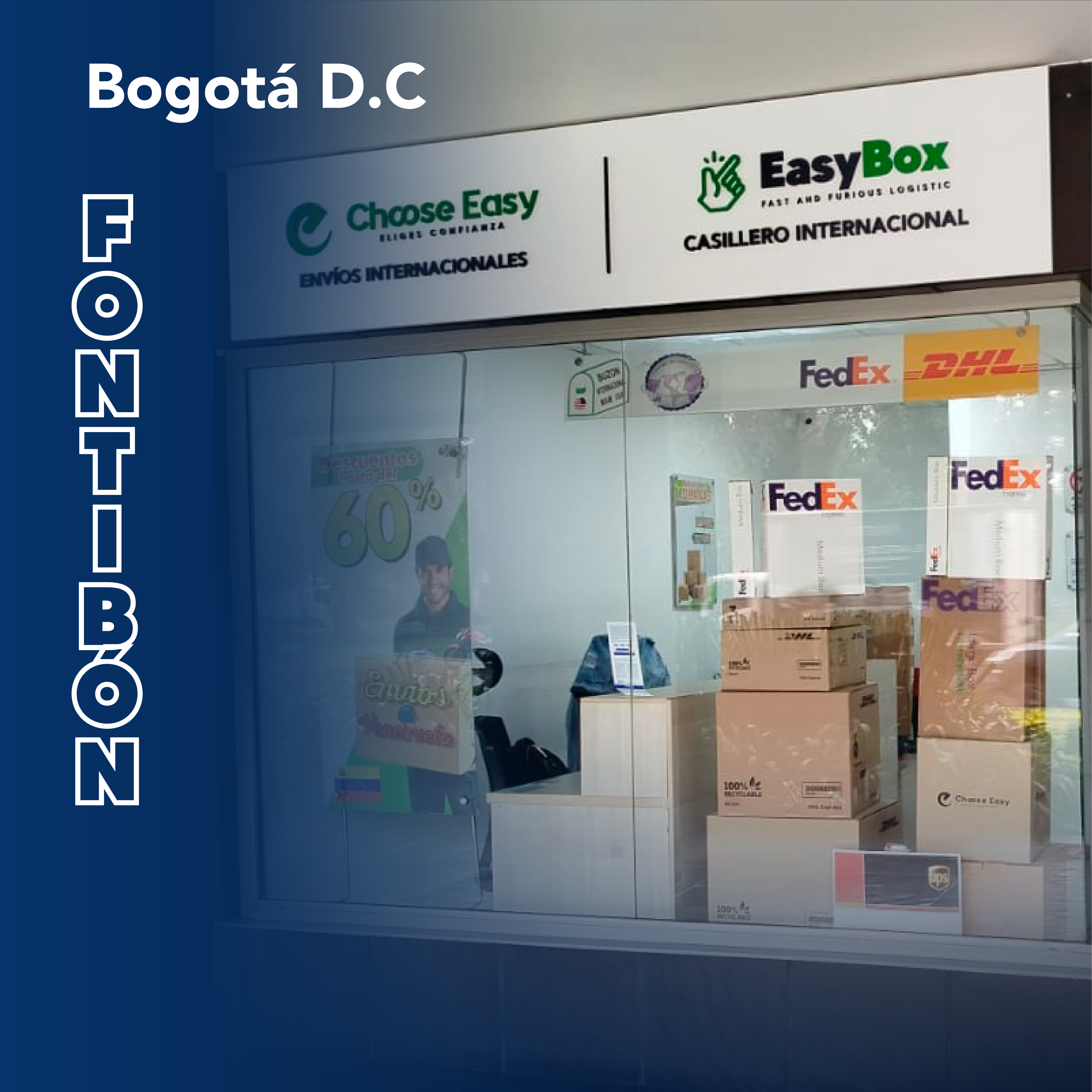 Oficina EasyBox Fontibón Modelia Colfecar – casillero virtual en Bogotá